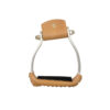 2-1/4" Slanted Aluminum Stirrups With Rubber Pads
