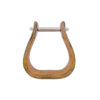 3" Stainless Steel Covered Wooden Stirrups