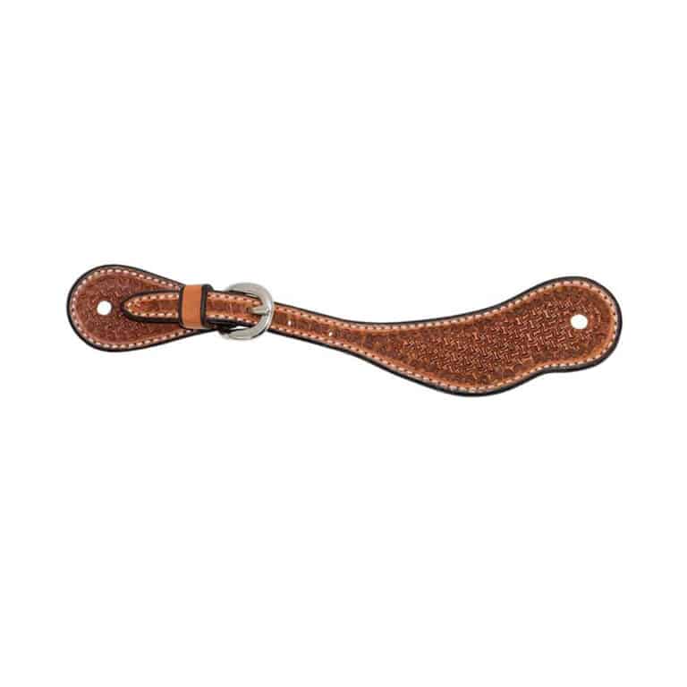 Youth Golden Leather Spider Stamp Cowboy Spur Straps – Cowboy Tack